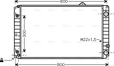 AVA AIA2099 - Радіатор, охолодження двигуна autozip.com.ua