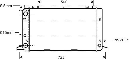 Ava Quality Cooling AIA2047 - Радіатор, охолодження двигуна autozip.com.ua