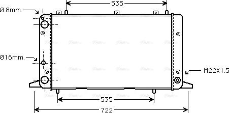 Ava Quality Cooling AIA2053 - Радіатор, охолодження двигуна autozip.com.ua