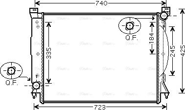 Ava Quality Cooling AIA2245 - Радіатор, охолодження двигуна autozip.com.ua