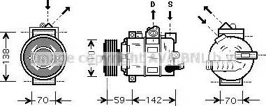 Ava Quality Cooling AIAK029 - Компресор, кондиціонер autozip.com.ua