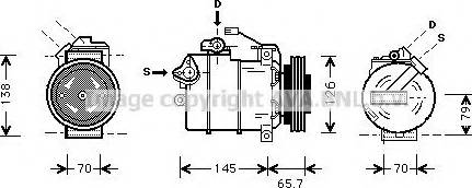 Ava Quality Cooling AIAK151 - Компресор, кондиціонер autozip.com.ua