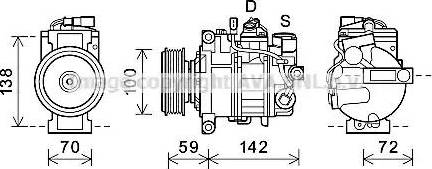 Ava Quality Cooling AIAK388 - Компресор, кондиціонер autozip.com.ua