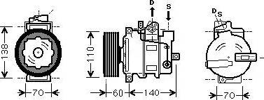 Ava Quality Cooling AIAK269 - Компресор, кондиціонер autozip.com.ua