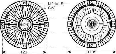 Ava Quality Cooling AI C285 - Зчеплення, вентилятор радіатора autozip.com.ua