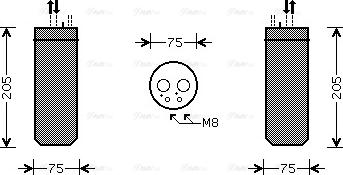 Ava Quality Cooling AI D209 - Осушувач, кондиціонер autozip.com.ua