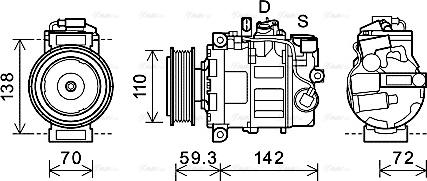 Ava Quality Cooling AIK398 - Компресор, кондиціонер autozip.com.ua