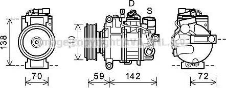 Ava Quality Cooling AIK341 - Компресор, кондиціонер autozip.com.ua