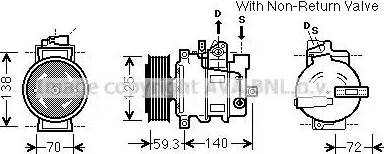 Ava Quality Cooling AIK330 - Компресор, кондиціонер autozip.com.ua