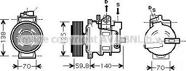 Ava Quality Cooling AI K295 - Компресор, кондиціонер autozip.com.ua