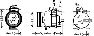 Ava Quality Cooling AI K266 - Компресор, кондиціонер autozip.com.ua