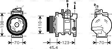 Ava Quality Cooling AI K261 - Компресор, кондиціонер autozip.com.ua