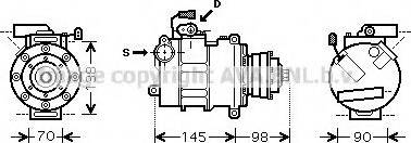 Ava Quality Cooling AI K288 - Компресор, кондиціонер autozip.com.ua