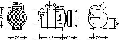 Ava Quality Cooling AI K282 - Компресор, кондиціонер autozip.com.ua