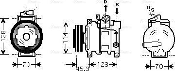 Ava Quality Cooling AI K276 - Компресор, кондиціонер autozip.com.ua