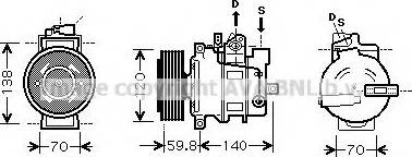 Ava Quality Cooling AI K278 - Компресор, кондиціонер autozip.com.ua