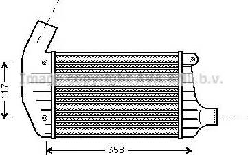 Ava Quality Cooling AL 4067 - Интеркулер autozip.com.ua