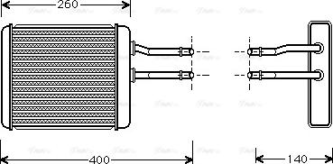 Ava Quality Cooling AL 6072 - Теплообмінник, опалення салону autozip.com.ua