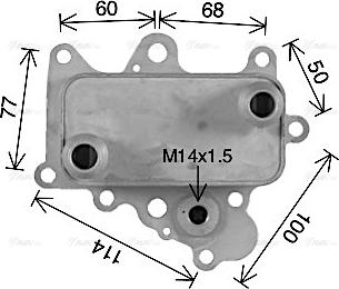 Ava Quality Cooling AL3152 - Масляний радіатор, рухове масло autozip.com.ua