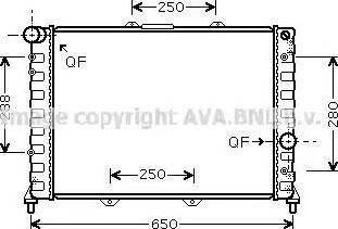 Ava Quality Cooling AL 2091 - Радіатор, охолодження двигуна autozip.com.ua