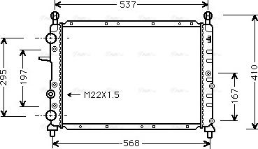 Ava Quality Cooling AL 2048 - Радіатор, охолодження двигуна autozip.com.ua