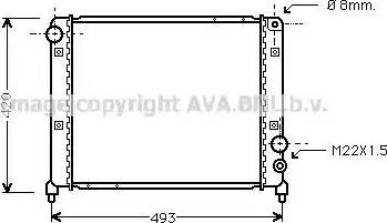 Ava Quality Cooling AL 2026 - Радіатор, охолодження двигуна autozip.com.ua