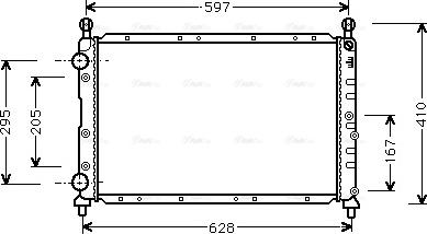 Ava Quality Cooling AL 2068 - Радіатор, охолодження двигуна autozip.com.ua