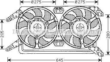 Ava Quality Cooling AL 7507 - Вентилятор, охолодження двигуна autozip.com.ua