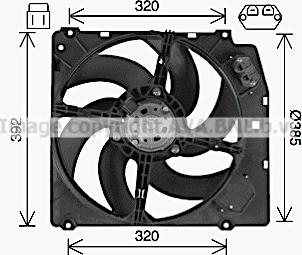 Ava Quality Cooling AL7529 - Вентилятор, охолодження двигуна autozip.com.ua