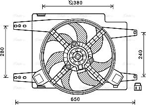 Ava Quality Cooling AL7522 - Вентилятор, охолодження двигуна autozip.com.ua