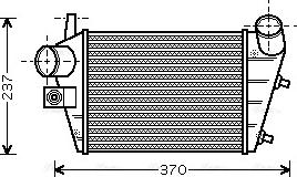 Ava Quality Cooling ALA4085 - Интеркулер autozip.com.ua