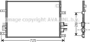 Ava Quality Cooling ALA5097 - Конденсатор, кондиціонер autozip.com.ua