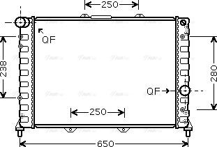 Ava Quality Cooling ALA2091 - Радіатор, охолодження двигуна autozip.com.ua