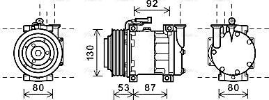 Ava Quality Cooling ALAK122 - Компресор, кондиціонер autozip.com.ua