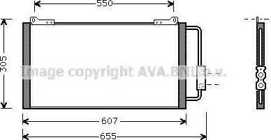 Ava Quality Cooling AU 5148 - Конденсатор, кондиціонер autozip.com.ua