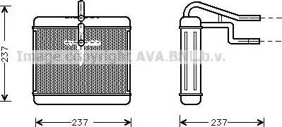 Ava Quality Cooling AU 6060 - Теплообмінник, опалення салону autozip.com.ua