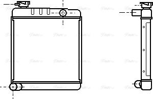 AVA AU2001 - Радіатор, охолодження двигуна autozip.com.ua