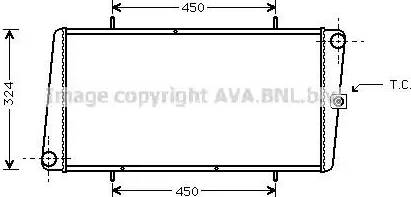Ava Quality Cooling AU 2025 - Радіатор, охолодження двигуна autozip.com.ua