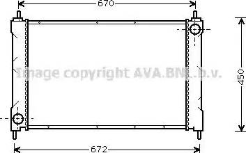 Ava Quality Cooling AU 2077 - Радіатор, охолодження двигуна autozip.com.ua