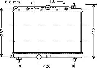 Ava Quality Cooling AU 2153 - Радіатор, охолодження двигуна autozip.com.ua