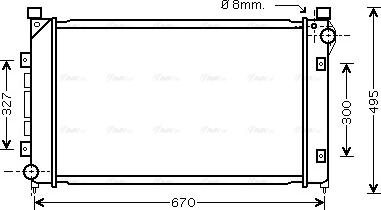 Ava Quality Cooling AU 2163 - Радіатор, охолодження двигуна autozip.com.ua