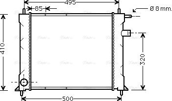 Ava Quality Cooling AU 2110 - Радіатор, охолодження двигуна autozip.com.ua