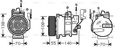 Ava Quality Cooling AU K187 - Компресор, кондиціонер autozip.com.ua