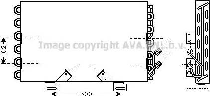 AVA BW 5198 - Конденсатор, кондиціонер autozip.com.ua