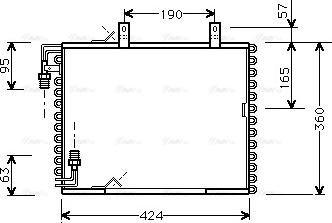 AVA BW 5147 - Конденсатор, кондиціонер autozip.com.ua