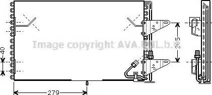AVA BW 5200 - Конденсатор, кондиціонер autozip.com.ua