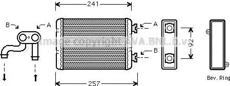 Ava Quality Cooling BW 6257 - Теплообмінник, опалення салону autozip.com.ua
