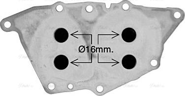 Ava Quality Cooling BW3594 - Масляний радіатор, рухове масло autozip.com.ua