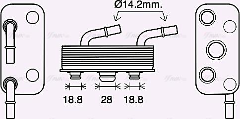 Ava Quality Cooling BW3559 - Масляний радіатор, автоматична коробка передач autozip.com.ua