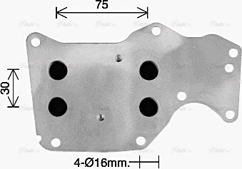 Ava Quality Cooling BW3621 - Масляний радіатор, рухове масло autozip.com.ua